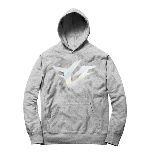 FGE REFLECTIVE HOODIE (Heather Grey/Silver Reflective)