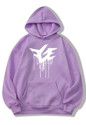 Lilac Drip Hoodie (Lilac/White)