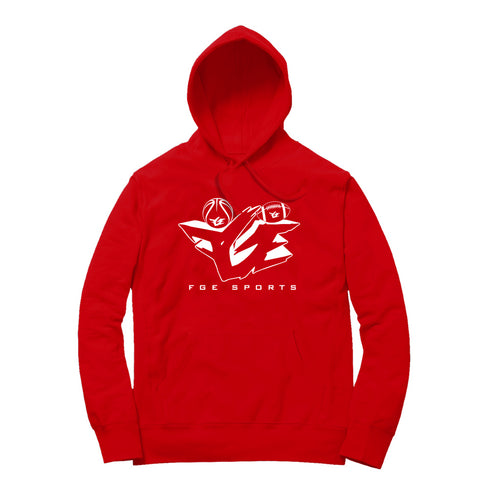 FGE SPORTS HOODIE (RED/WHITE)