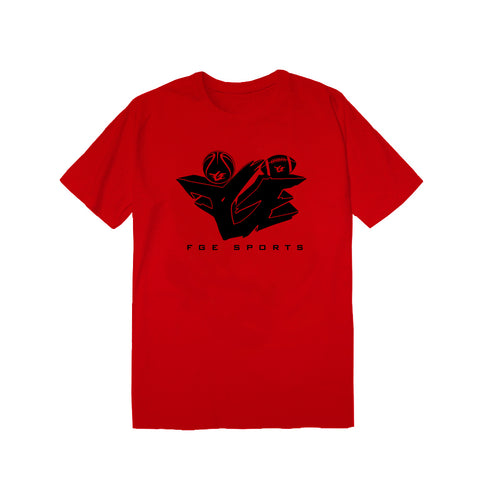 FGE SPORTS TEE (RED/BLACK)